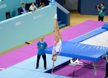 Bakıda batut gimnastikası üzrə FIG Dünya Kubokunun ilk yarış günü start götürüb. Azərbaycan, 5 mart, 2016